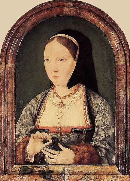 Portrait of Agniete van den Rijne Oil Painting by Joos Van Cleve