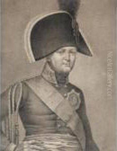 Portrait Of Alexander I Oil Painting by Ambroise-Louis Garneray