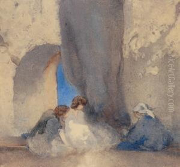 Fortune Teller 
Monotypemonogrammed In Plate Lower Left Signed In Margin Lower Right 
Titledin Margin Lower Left 28 X 29.5 Cm Exhibited: Paintings 
Andmonotypes Royal South Australian Society Of Arts Gallery Adelaide1948
 Catalogue Number 19 Sold With Oil Painting by Thomas Balfour Garrett