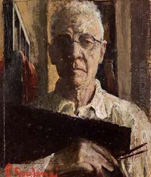 Autoritratto Oil Painting by Pietro Gaudenzi