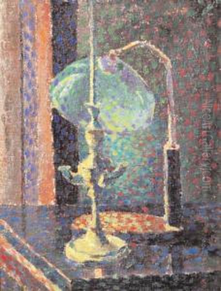 Le Due Lampade Oil Painting by Cornelio Geranzani