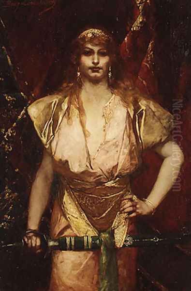 Judith 2 Oil Painting by Benjamin Jean Joseph Constant