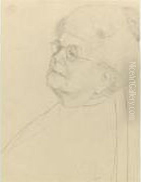 The Artist's Mother Oil Painting by Harold Gilman