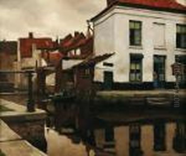 Termondes, Flandres Oil Painting by Victor Gilsoul