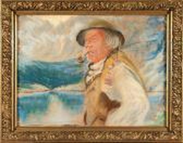 Goral Z Fajka Oil Painting by Stanislaw Gorski