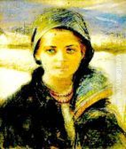 Dziewczyna Oil Painting by Stanislaw Gorski