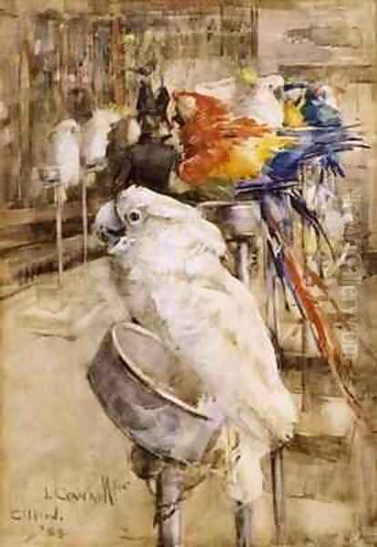 The Aviary Clifton Oil Painting by Joseph Crawhall