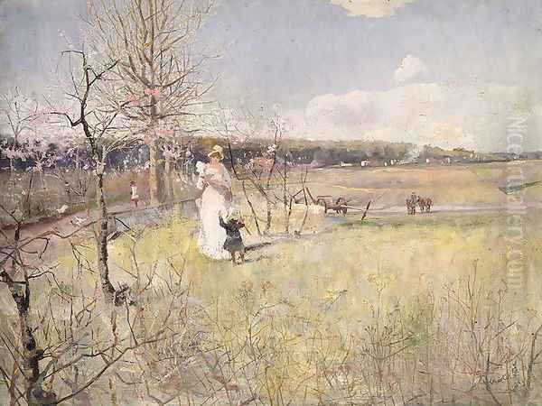 Springtime, 1888 Oil Painting by Charles Edward Conder