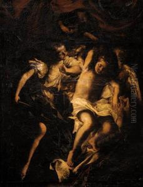 Guidobono, B. Oil Painting by Domenico Guidobono