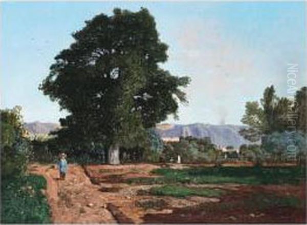 En Provence Oil Painting by Paul-Camille Guigou