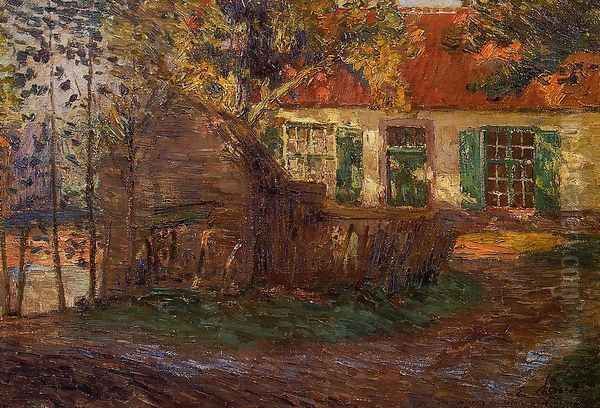 The Farm Oil Painting by Emil Claus