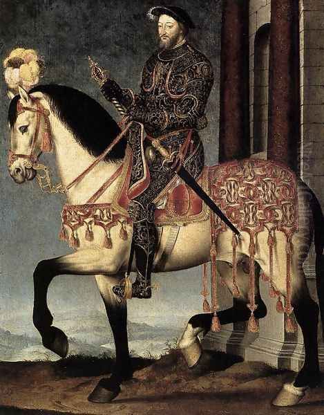 Portrait of Francis I, King of France c. 1540 2 Oil Painting by Francois Clouet