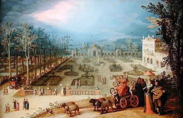 Allegory of Spring Oil Painting by Louis de Caulery