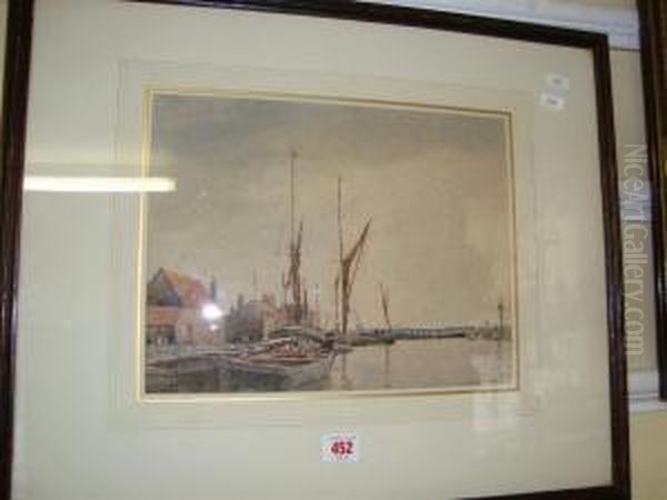 Heybridge Basin Oil Painting by Martin Hardie