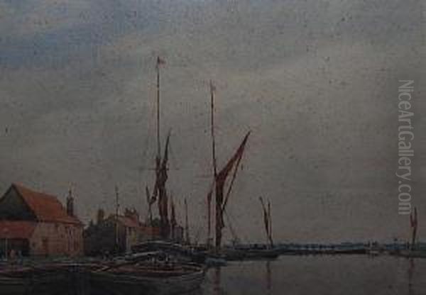 Heybridge Basin Oil Painting by Martin Hardie