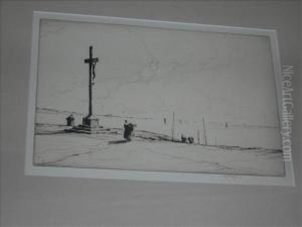The Calvary,concarneau Oil Painting by Martin Hardie