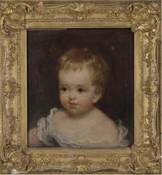 Portrait Of Julia Maria Wilbraham Oil Painting by George Henry Harlow