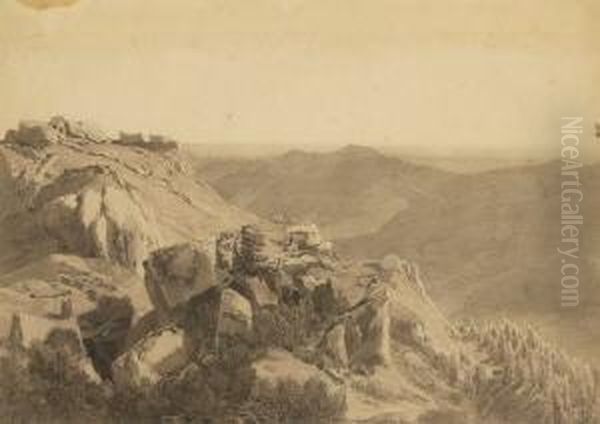 Auf Dem Gipfel Des Arber. Oil Painting by Maximilian Haushofer