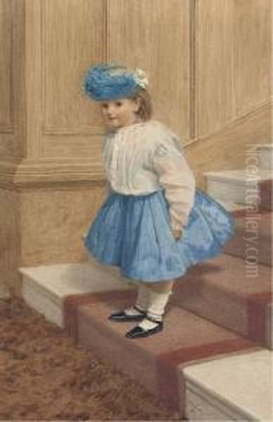 The Little Eavesdropper Oil Painting by James Hayllar