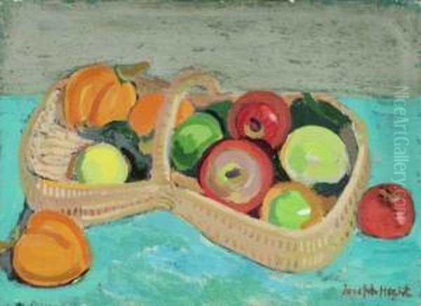 Le Panier De Fruits Oil Painting by Joseph Hecht