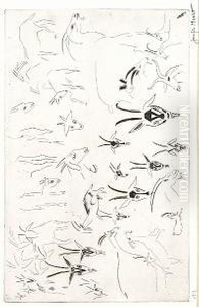 Impala Studies Oil Painting by Joseph Hecht