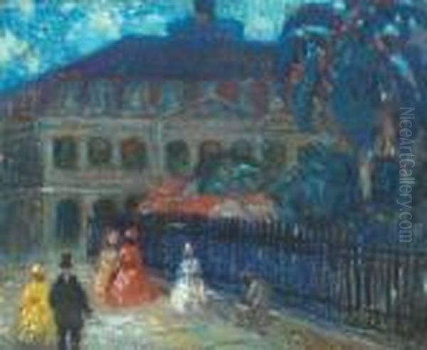 Soiree Oil Painting by Knute Heldner