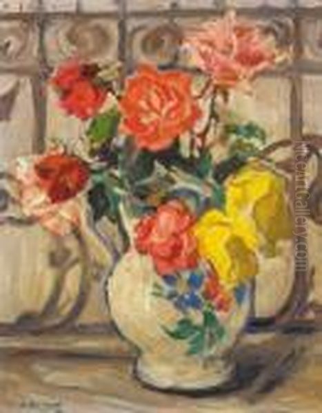 Roses Oil Painting by Grace Henry