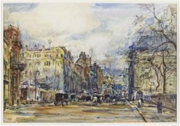 Piccadilly Oil Painting by Rowland Henry Hill