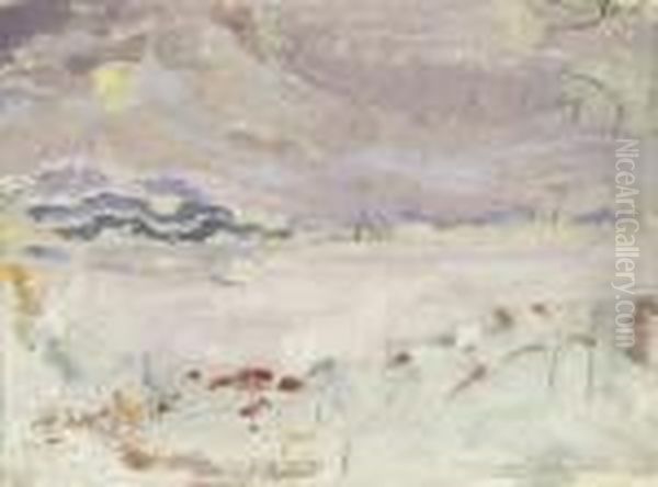 Seelandschaft Oil Painting by Ernst Ii Hodel