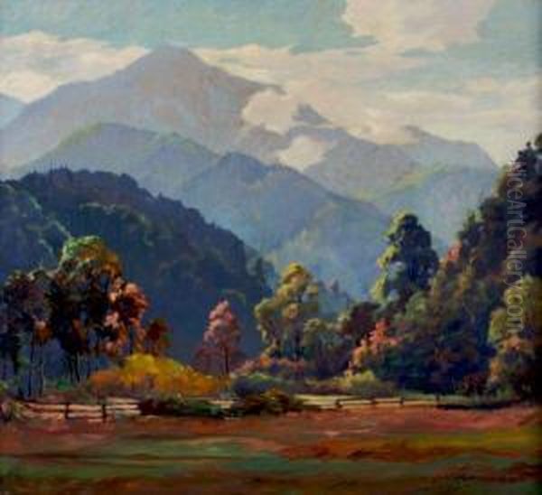 Morning In The Smokies Oil Painting by Carl Hoerman
