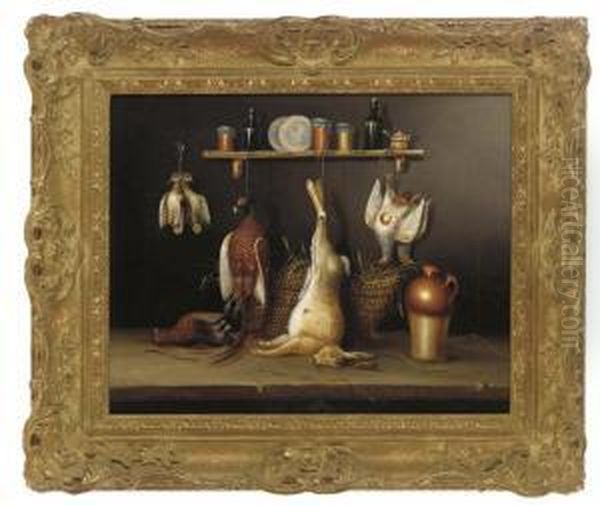 The Game Larder Oil Painting by Abel Hold