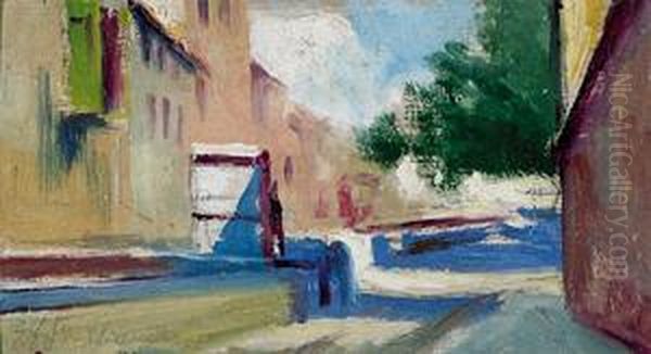 Effetto Di Sole, Isola D'elba Oil Painting by Alfons Hollaender