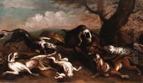Hondius, A. Oil Painting by Abraham Hondius