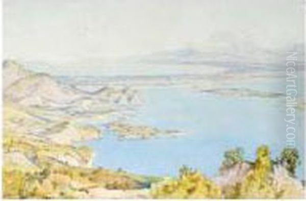 Inland Sea, Japan Oil Painting by Herbert Hughes Stanton
