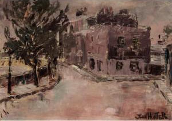 Old Chelsea Oil Painting by John Frederick Hunter