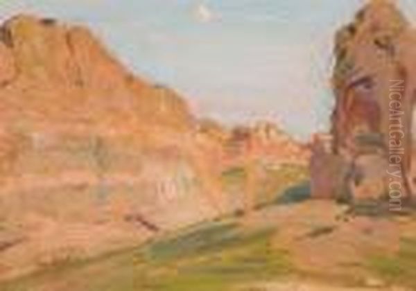 Canyon Lands Oil Painting by Joseph A. Imhof