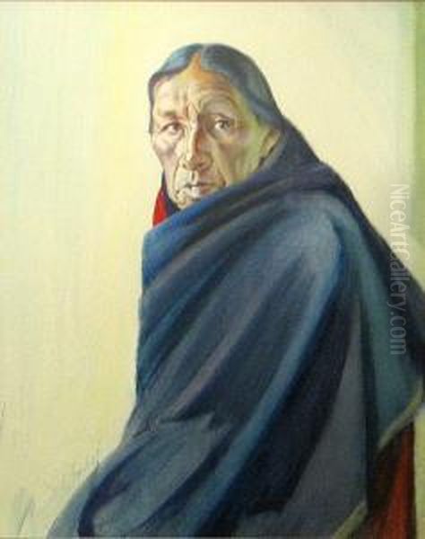 Tieno Oil Painting by Joseph A. Imhof