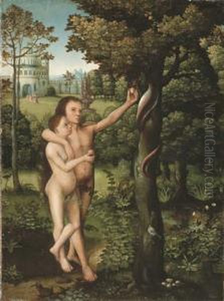 The Temptation Oil Painting by Adriaen Isenbrandt (Ysenbrandt)