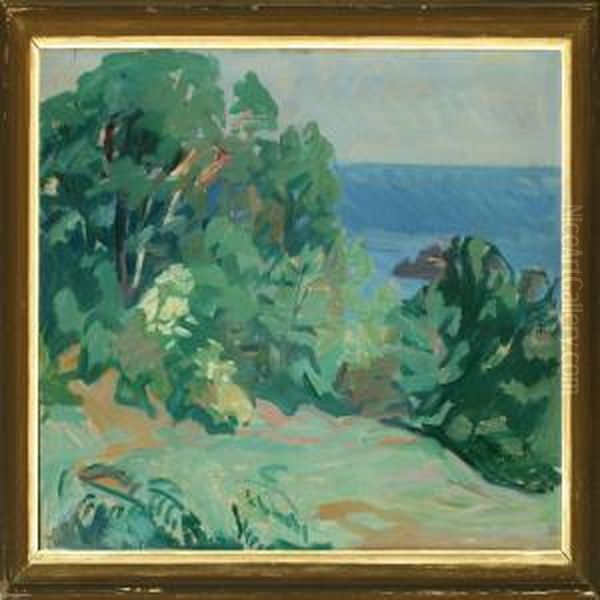 Summer Scenery,bornholm Oil Painting by Kraesten Iversen