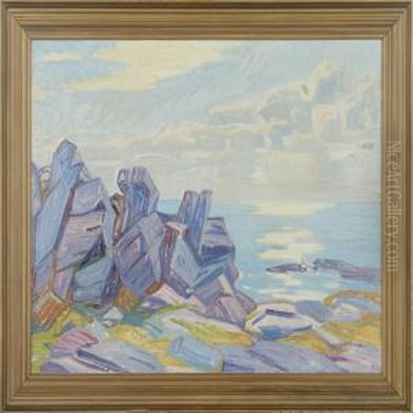 Springtime By Thecoast, Bornholm Oil Painting by Kraesten Iversen