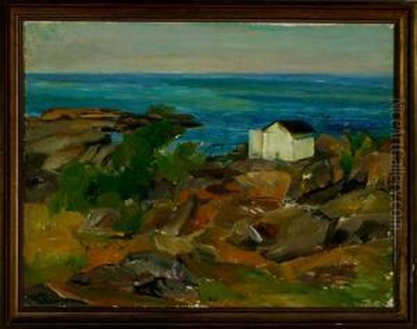 Strand. Bornholm Oil Painting by Kraesten Iversen
