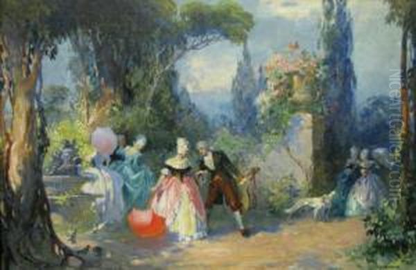 Otherwise Fine Original Condition Oil Painting by Lajos, Louis Jambor