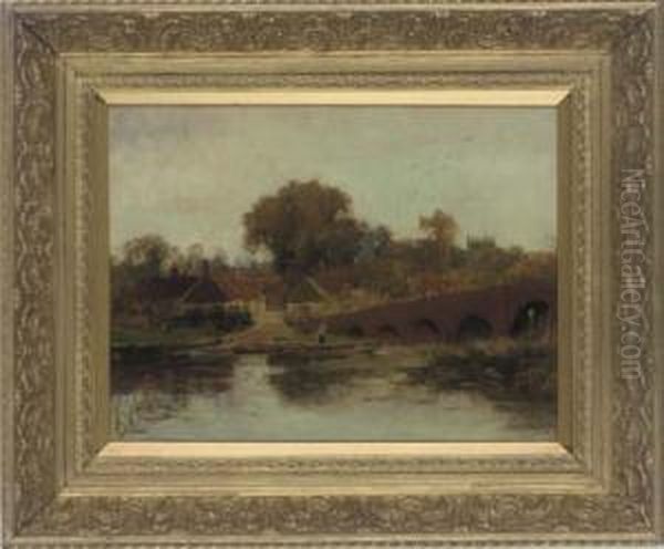 A Peaceful Day By The River Oil Painting by Alexander Jamieson