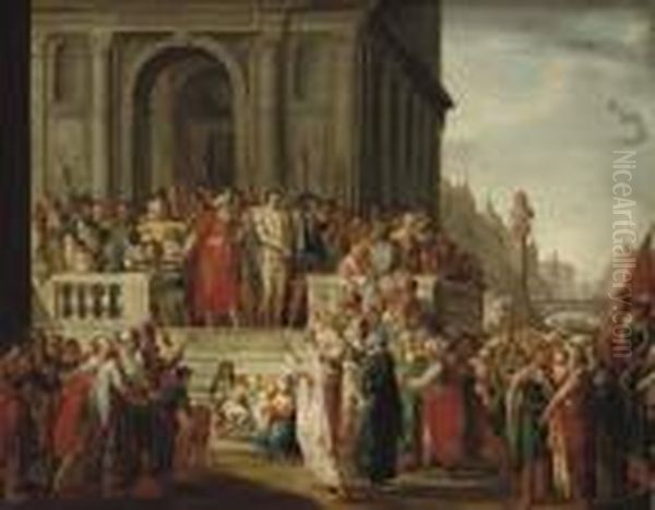 Ecce Homo Oil Painting by Franz Christoph Janneck