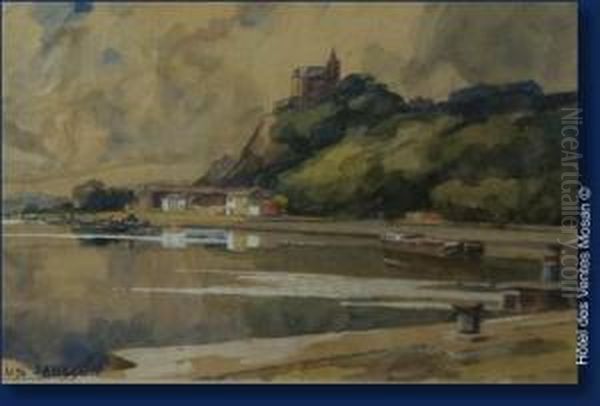 Chateau De Chokier Oil Painting by Ludovic Janssen