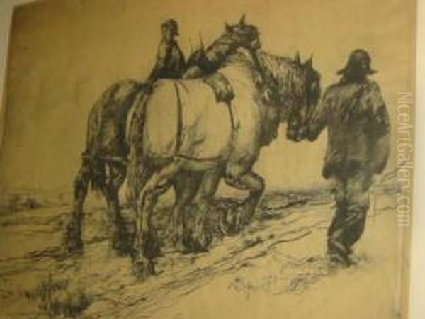 The Days End Oil Painting by Frederick Cecil Jones