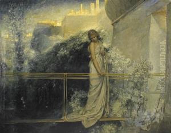 Den Saliga Oil Painting by Gottfrid Kallstenius