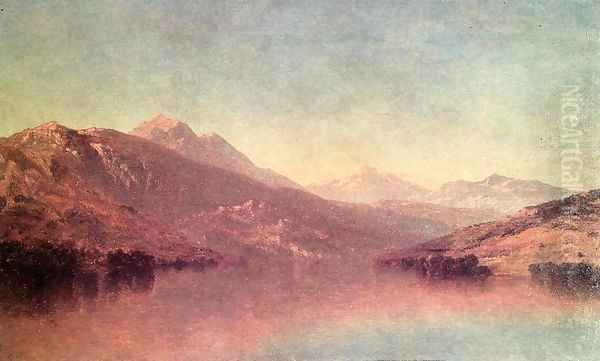 Rocky Mountain Landscape 1875 Oil Painting by John William Casilear