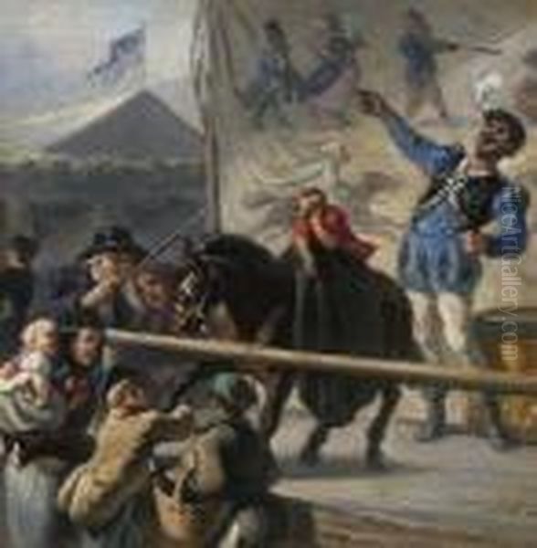 Dem Mimen Flicht Die Nachwelt
 Keine Kranze... Oil Painting by Hermann Kaulbach