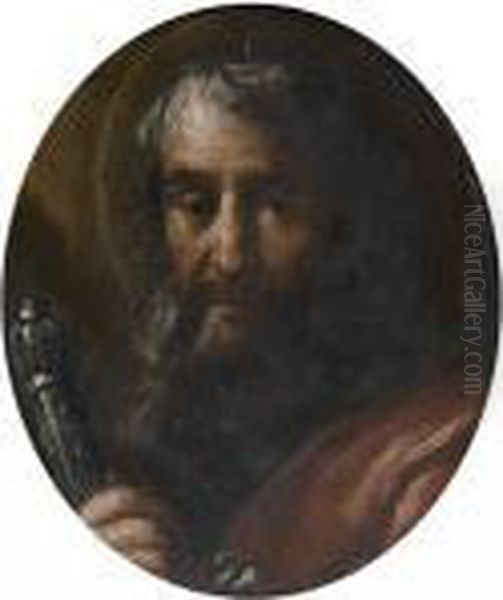 Saint Paul En Buste Oil Painting by Bernhard Keil, Monsu Bernardo